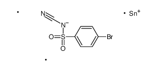 4-bromo-N-cyano-N-trimethylstannylbenzenesulfonamide Structure