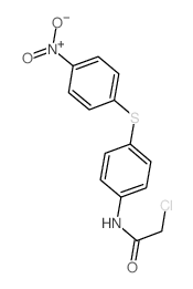 2-Chloro-N-[4-[(4-nitrophenyl)thio]phenyl]acetamide structure