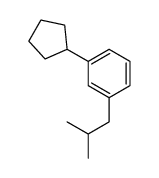 1-cyclopentyl-3-(2-methylpropyl)benzene Structure