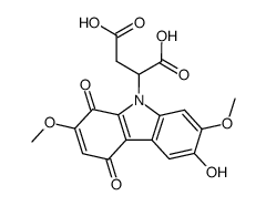 2-(6-Hydroxy-2,7-dimethoxy-1,4-dioxo-1,4-dihydro-carbazol-9-yl)-succinic acid结构式
