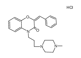 2-benzylidene-4-[3-(4-methyl-piperazin-1-yl)-propyl]-4H-benzo[1,4]oxazin-3-one, dihydrochloride Structure