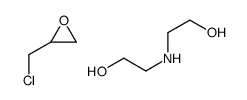 2-(chloromethyl)oxirane,2-(2-hydroxyethylamino)ethanol结构式