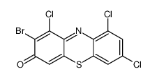 2-bromo-1,7,9-trichlorophenothiazin-3-one结构式