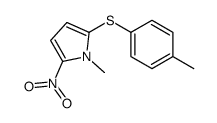 1-methyl-2-(4-methylphenyl)sulfanyl-5-nitropyrrole结构式