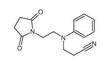 3-[[2-(2,5-Dioxo-1-pyrrolidinyl)ethyl]phenylamino]propanenitrile Structure