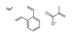 sodium,1,2-bis(ethenyl)benzene,2-methylprop-2-enoate结构式