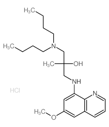 1-(dibutylamino)-3-[(6-methoxyquinolin-8-yl)amino]-2-methyl-propan-2-ol Structure