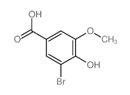 Benzoic acid,3-bromo-4-hydroxy-5-methoxy- picture