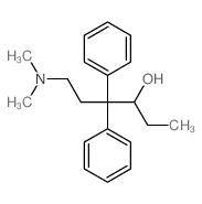 Benzeneethanol, b-[2-(dimethylamino)ethyl]-a-ethyl-b-phenyl- Structure