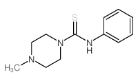 1-Piperazinecarbothioamide,4-methyl-N-phenyl- structure