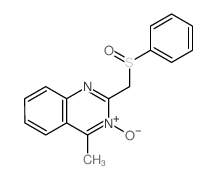 2-(benzenesulfinylmethyl)-4-methyl-4H-quinazoline 3-oxide picture