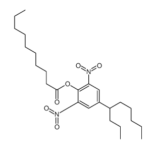 (2,6-dinitro-4-nonan-4-ylphenyl) decanoate Structure