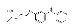 1-methyl-7-pentoxy-9H-pyrido[3,4-b]indole,hydrochloride Structure