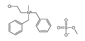 dibenzyl-(2-chloroethyl)-methylazanium,methyl sulfate结构式