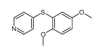 4-(2,5-dimethoxyphenyl)sulfanylpyridine结构式