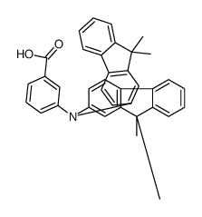 3-[bis(9,9-dimethylfluoren-2-yl)amino]benzoic acid结构式