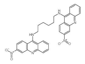 1,6-Hexanediamine,N,N'-bis(3-nitro-9-acridinyl)- (9CI) structure