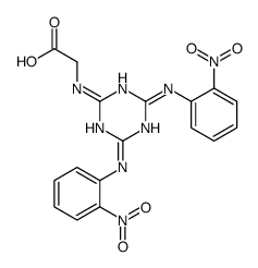 2-[[4,6-bis(2-nitroanilino)-1,3,5-triazin-2-yl]amino]acetic acid结构式