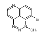 N-(6-bromoquinolin-4-yl)diazenyl-N-methyl-methanamine structure