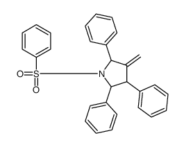 1-(benzenesulfonyl)-3-methylidene-2,4,5-triphenylpyrrolidine Structure