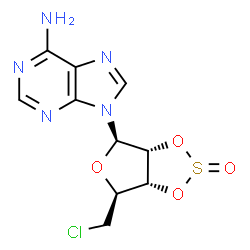 5'-chloro-5'-deoxy-2',3'-O-sulfinyladenosine Structure