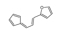 2-(3-cyclopenta-2,4-dien-1-ylideneprop-1-enyl)furan结构式