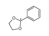 2-Phenyl-1,3-dioxolan-2-ylium carbocation Structure