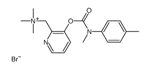 trimethyl-[[3-[methyl-(4-methylphenyl)carbamoyl]oxypyridin-2-yl]methyl]azanium,bromide Structure