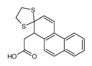 2-spiro[1,3-dithiolane-2,2'-1H-phenanthrene]-1'-ylacetic acid结构式