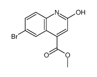 methyl 6-bromo-2-oxo-1H-quinoline-4-carboxylate Structure