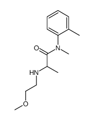 2-(2-methoxyethylamino)-N-methyl-N-(2-methylphenyl)propanamide Structure