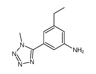 Benzenamine, 3-ethyl-5-(1-methyl-1H-tetrazol-5-yl)- (9CI) Structure