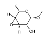 alpha-L-Altropyranoside, methyl 3,4-anhydro-6-deoxy- (9CI) structure