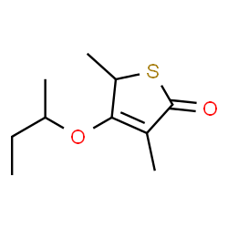 2(5H)-Thiophenone,3,5-dimethyl-4-(1-methylpropoxy)-(9CI) structure