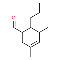 3,5-Dimethyl-6-propyl-3-cyclohexene-1-carbaldehyde结构式