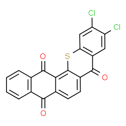 10,11-Dichloro-8H-naphtho[2,3-c]thioxanthene-5,8,14-trione结构式