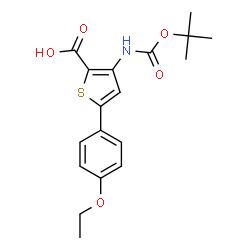 3-TERT-BUTOXYCARBONYLAMINO-5-(4-ETHOXYPHENYL)THIOPHENE-2-CARBOXYLICACID picture