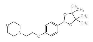 4-(2-吗啉乙氧基)苯基硼酸频哪醇酯结构式