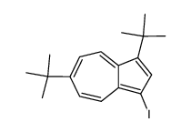 1,6-di-tert-butyl-3-iodoazulene结构式