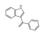 3-(1-pyridin-3-ylethenyl)-1H-indole结构式
