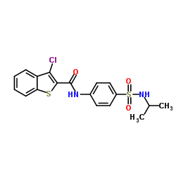 3-Chloro-N-[4-(isopropylsulfamoyl)phenyl]-1-benzothiophene-2-carboxamide Structure