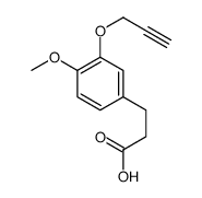 3-(4-methoxy-3-prop-2-ynoxyphenyl)propanoic acid结构式