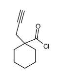 Cyclohexanecarbonyl chloride, 1-(2-propynyl)- (9CI)结构式