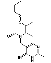 N-[(4-amino-2-methylpyrimidin-5-yl)methyl]-N-[(Z)-3-(propyldisulfanyl)but-2-en-2-yl]formamide结构式