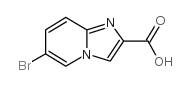 6-溴咪唑[1,2-A]吡啶-2-羧酸结构式
