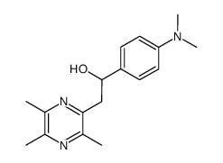 2-[2-Hydroxy-2-[p-(dimethylamino)phenyl]ethyl]-3,5,6-trimethylpyrazine结构式