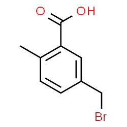 5-(Bromomethyl)-2-methylbenzoic acid结构式