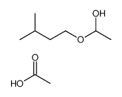 acetic acid,1-(3-methylbutoxy)ethanol结构式