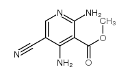 3-Pyridinecarboxylicacid,2,4-diamino-5-cyano-,methylester(9CI) Structure
