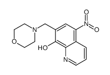 7-(morpholin-4-ylmethyl)-5-nitroquinolin-8-ol结构式